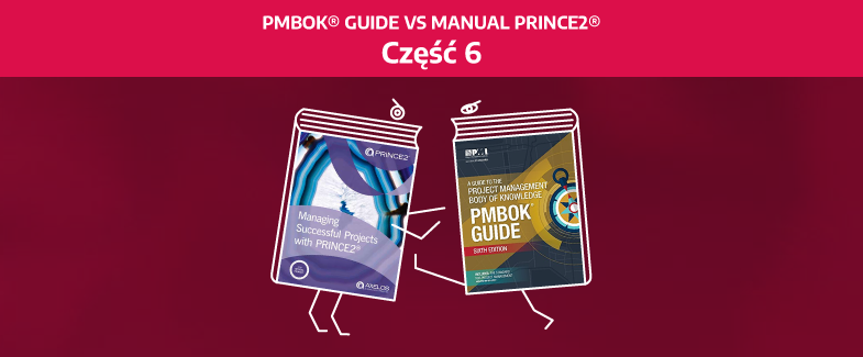 Baner PMBOK Guide vs manual PRINCE2.