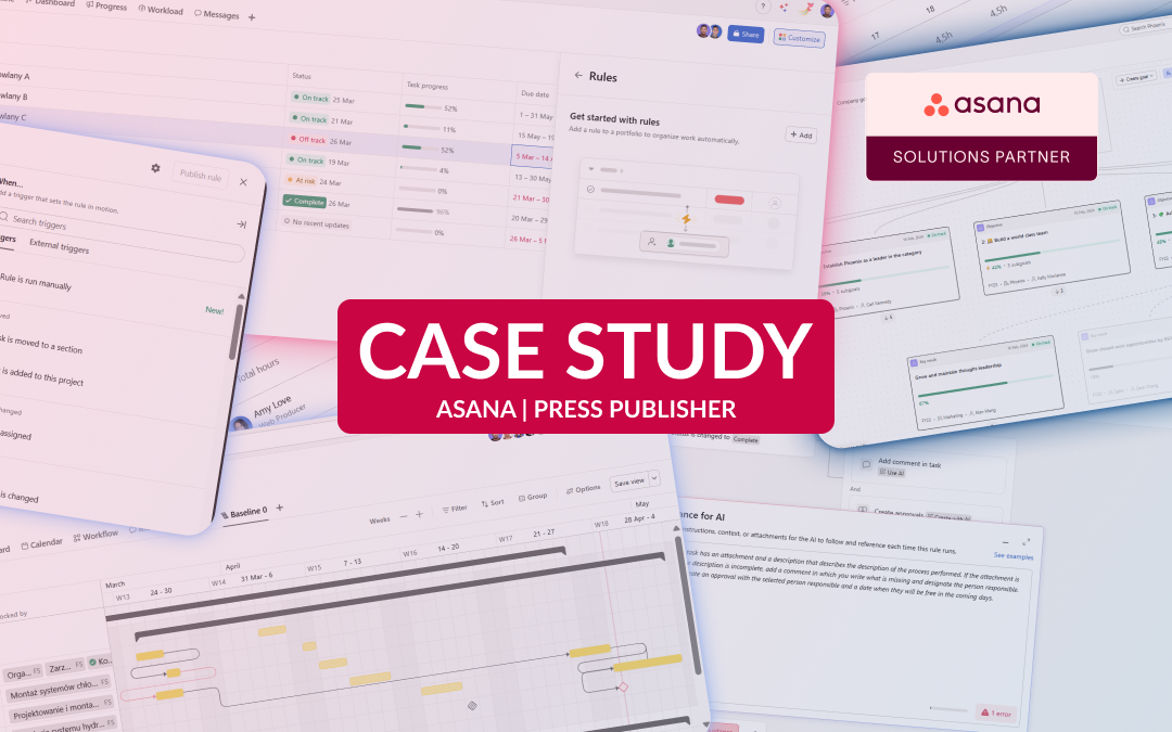 Case Study: Jak Asana zastąpiła Excela w zarządzaniu projektami u czołowego polskiego wydawcy prasowego